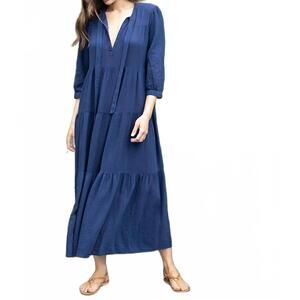 NEW HONORINE long giselle dress in midnight